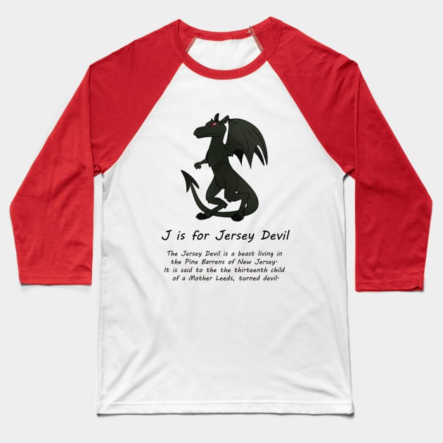 Jersey Devil Baseball T-Shirt by possumtees